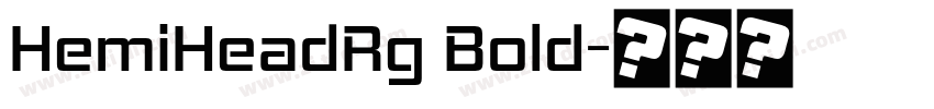 HemiHeadRg Bold字体转换